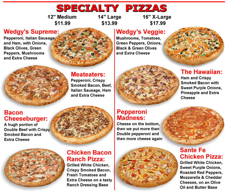 Specialty Pizzas .... what's your favorite?